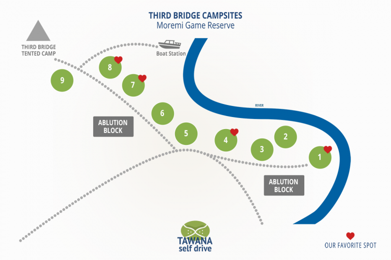 How to book campsites in Botswana: Third Bridge